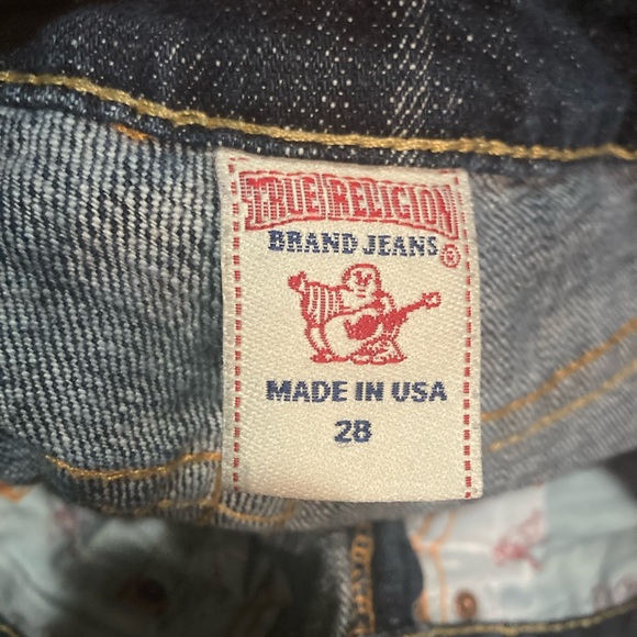 GUC True Religion Jeans size 28 flare dark wash - Picture 3 of 11